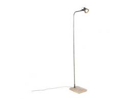 reena - Lampadaire Industriel - 1 lumière - H 1500 mm - Noir - Rustique - Éclairage intérieur