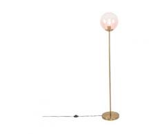 pallon - Lampadaire Art Deco - 1 lumière - H 1430 mm - Rose - Art Deco - Éclairage intérieur