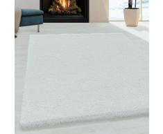 MOELLEUX - Tapis cosy à poils longs - Blanc 080 x 150 cm