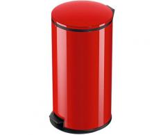 Hailo Poubelle à pédale, capacité 44 l, l x h x p 400 x 700 x 400 mm rouge sécurité - Coloris