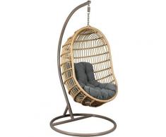 Aubry Gaspard - Fauteuil suspendu ovale en polyrésine et acier