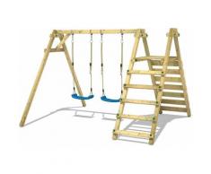 Portique balançoire Aire de jeux Smart Up avec Portique bois pour enfants - Wickey