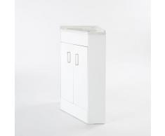Hudson Reed - Meuble Lavabo d'Angle en MDF Blanc