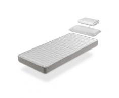 Pack Matelas 80X180 APOLO LIT ENFANT, Epaisseur 14 CM + 1 Oreiller a memoire 80x35 + 1 Protege