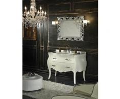 Meuble Style Shabby Baroque En Blanc Avec Tiroirs Et Pieds