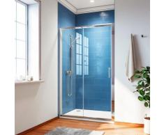 Porte de douche 160x185 cm coulissante paroi de douche ELEGANT