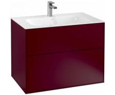 Meuble-lavabo Villeroy et Boch Finion G01000, 796x591x498mm, avec éclairage LED, Coloris: pivoine