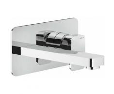 Mitigeur lavabo mural en laiton chromé Nobili Loop LP90198CR | Chromé - 150mm