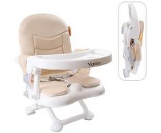 Réhausseur Chaise Enfant Pliable, Chaise Haute Bébé Portable, Bébé Chaise repas en Hauteur