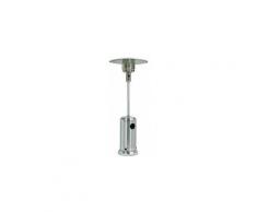 Chauffage extérieur à gaz, parasol chauffant de terrasse QLIMA 13,5kW Inox avec roulettes