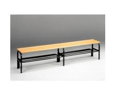 Banc de vestiaire sans dossier - avec porte-chaussures - longueur 2000 mm