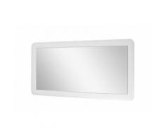 Mob-in - Miroir salle de bain blanc L130 x H70 BONI - Blanc
