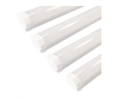 Réglette lumineuse LED étanche 120cm 36W IP65 (Pack de 4) - Blanc Froid 6000K - 8000K