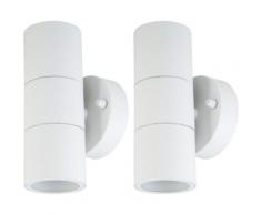 Lot de 2 appliques murales à LED RGB TÉLÉCOMMANDE Façade UP DOWN spots lumière de jardin extérieur