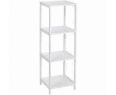 Étagère de salle de bain avec 4 niveaux - Dim : L 36 x H 112 x P 36 cm -PEGANE-