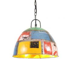 Lampe suspendue industrielle vintage 25W Multicolore Rond 31 cm