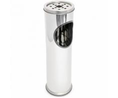 Cendrier extérieur avec poubelle en acier inoxydable 52 cm