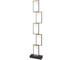 Lampadaire design LED salon salle à manger interrupteur variateur sur pied lampe anthracite trio