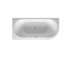 Duravit Baignoire balnéo Darling New 1900x900mm, angle gauche, avec couvercle en acrylique, cadre,