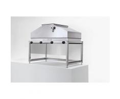 Module de table à flux laminaire en inox - hauteur 994 mm - l x p 1258 x 698 mm - Coloris