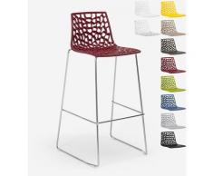 Tabouret de bar de cuisine 98cm design Spider Slitta | Bordeaux - Grand Soleil