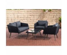 Salon de Jardin lounge Trosa 5mm noir 40 cm (Dunkelgrau) Gris métal