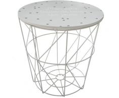 Atmosphera Kids - Table de rangement design enfant Kumi - Diam 30 x 30 - Gris