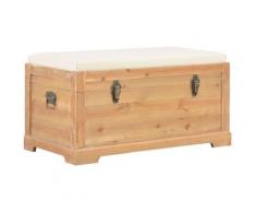 Rogal coffre de rangement avec coussin 80x40x40 cm mdf Rogal