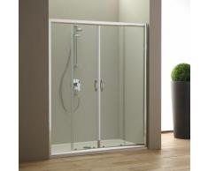 Porte De Douche En Niche 160 Cm Giada En Verre Transparent