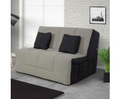 Banquette Slyde 140 HOUSTON coton gris - matelas Simmons