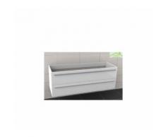 Sous meuble de lavabo RIHO BRONI 140x48x H 50,5 cm - Bois laqué satiné mat