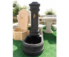 Anaparra - Fontaine jardin MAIA 53x62x122cm. pierre reconstituée couleur cendre