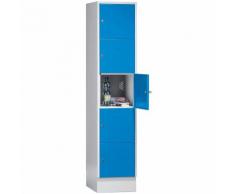Wolf Casier verrouillable - 5 compartiments, peinture cuite au four - largeur tablettes 398 mm,