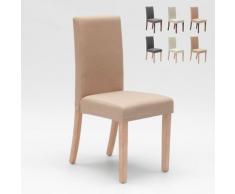 Chaise de restaurant rembourrée en bois style herniksdal COMFORT LUXURY | Shabby Beige