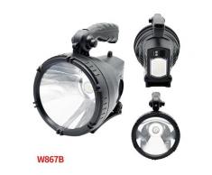 lampe à lumière puissante, lampe led rechargeable par USB, voyant d'avertissement rouge et bleu