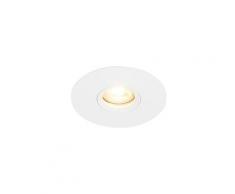 QAZQA buco - Spot encastrable Moderne - 1 lumière - Ø 120 mm - Blanc - Moderne - Éclairage