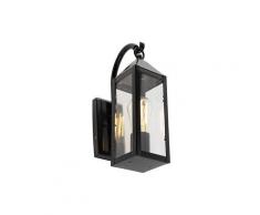 Applique murale d'extérieur country noire IP44 - Bussum Rustique Luminaire exterieur IP44 - Qazqa