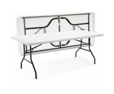 Table pliante 200cm 10 places Monobloc