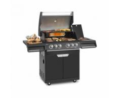 Klarstein Highgrade 4 IB Barbecue à gaz 6 brûleurs 19,8 kW 71x46cm - inox