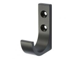 Itar - Porte manteau aluminium - Décor : Noir - Hauteur : 65 mm - Profondeur : 51,5 mm