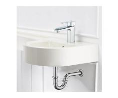 Set Robinet Salle de Bain Chromé et Siphon de Lavabo en Acier Inox Chromé