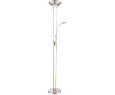 Un lampadaire Á vasque Á DEL moderne avec une lampe de lecture pour votre salle de séjour