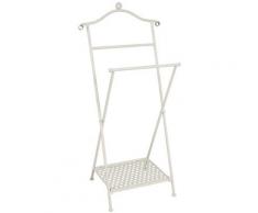 Valet de nuit blanc-teinte Dim : L46 x H98 x P35 cm