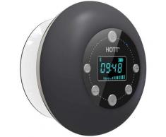 Haut-parleur Bluetooth 5.0 de radio de douche portable S602, musique Dab de salle de bain sans fil