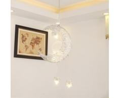 Lustre Suspension Créatif Moderne Plafonnier en Forme Lune LED pour Chambre de L'enfant - Lumière