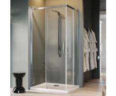 Cabine de douche Rectangulaire 70x75CM H200 Verre Transparent 8mm Gauche EasyClean Prime Corner