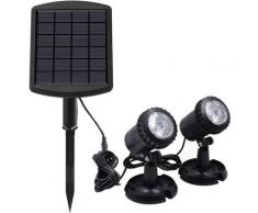 Lumieres Led Pour Piscine, Eclairage Solaire Pour Bassin De Jardin, Blanc, Deux Ampoules