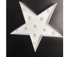 Mignon Led Neon Lampe Salon Chambre Bureau Decoratif Lumiere, Blanc Big Star - Blanc Big Star