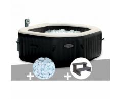 Spa gonflable Intex PureSpa octogonal Bulles et Jets 6 places + 5 kg de Sel + Marche Spa