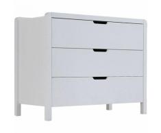 Commode 3 tiroirs blanc chambre enfant - LEGO 3080 - Blanc